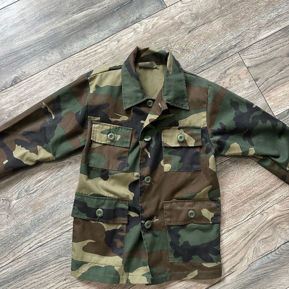 Kids Camouflage Military Style Jacket